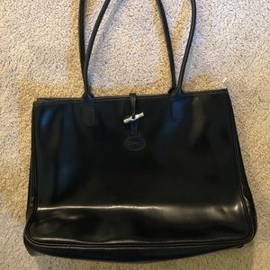 Longchamp Roseau Leather Vintage Shoulder Bag